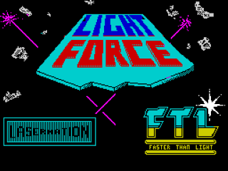 Light Force title screen for ZX Spectrum